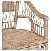 Sedia Impilabile Naturale 60 x 60 x 81 cm Rattan - Foto miniatura 7