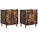 Armadio da Notte 2 pcs Rovere Fumo 43 x 34,5 x 52 cm - Foto miniatura 1
