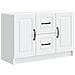 Credenza Bianco 89 x 34,5 x 57 cm Legno ingegnerizzato - Foto miniatura 1
