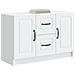 Credenza Bianco 89 x 34,5 x 57 cm Legno ingegnerizzato - Foto miniatura 3