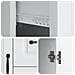 Credenza Bianco 89 x 34,5 x 57 cm Legno ingegnerizzato - Foto miniatura 9