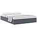 Letto con Contenitore Grigio Scuro 153 x 203 cm Velluto - Foto miniatura 1