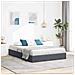 Letto con Contenitore Grigio Scuro 153 x 203 cm Velluto - Foto miniatura 2