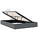 Letto con Contenitore Grigio Scuro 153 x 203 cm Velluto - Foto miniatura 6