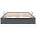 Letto con Contenitore Grigio Scuro 153 x 203 cm Velluto - Foto miniatura 7