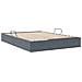 Letto con Contenitore Grigio Scuro 153 x 203 cm Velluto - Foto miniatura 9