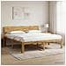 Letto matrimoniale con testiera ROSTOCK Bianco 200 x 200 cm - Foto miniatura 6