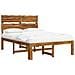 Letto matrimoniale con testiera ROSTOCK Naturale 140 x 190 cm - Foto miniatura 1