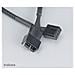 PWM fan extension cable, 4-pin PWM, 4-pin PWM, Maschio / femmina, Nero, 0,3m, PWM & 3-pin fans. - Foto miniatura 2