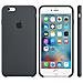 Custodia in Silicone per iPhone 6S Plus Antracite - Foto miniatura 4