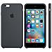 Custodia in Silicone per iPhone 6S Plus Antracite - Foto miniatura 2