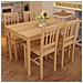 Tavolo Con 4 Sedie In Legno Naturale - Foto miniatura 1