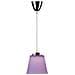 Lampadario Led 7w Campana In Plastica Viola E Acciaio Cromato Luce Naturale 4000k Vt-1036 8504 - Foto miniatura 2