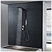 Sistema Pannello Doccia In Alluminio Nero Opaco - Foto miniatura 1