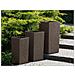 Vaso Rettangolare Per Interno Ed Esterno Marrone Scuro 35x35x70cm Gaza - Foto miniatura 30