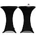 Coperture Verticali Per Tavolo 4 Pz Ø80 Cm Nero Elastico - Foto miniatura 3