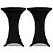 Coperture Verticali Per Tavolo 4 Pz Ø80 Cm Nero Elastico - Foto miniatura 5