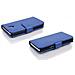 Custodia Compatibile Con Htc Desire 700 In Blu Reale - Coperchio Protettivo In Ecopelle Testurizzata E Tasca Per Carte Di Credito - Foto miniatura 3