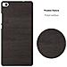 Custodia Compatibile Con Huawei P8 In Woody Nero - Hard Case Coperchio Di Protezione In Look Legno Contro I Graffi E Gli Urti - Foto miniatura 2
