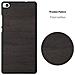 Custodia Compatibile Con Huawei P8 In Woody Nero - Hard Case Coperchio Di Protezione In Look Legno Contro I Graffi E Gli Urti - Foto miniatura 5