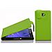 Custodia Compatibile Con Sony Xperia M2 / M2 Aqua In Verde Limone - Coperchio Protettivo In Design Flip Realizzato In Similpelle Testurizzata - Foto miniatura 1