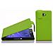 Custodia Compatibile Con Sony Xperia M2 / M2 Aqua In Verde Limone - Coperchio Protettivo In Design Flip Realizzato In Similpelle Testurizzata - Foto miniatura 2