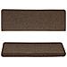 Tappetini per Scale in Moquette 15 pz 65x21x4 cm Marroni - Foto miniatura 2