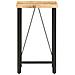 Tavolo Da Bar 60x60x107 Cm In Legno Ruvido Di Mango - Foto miniatura 2