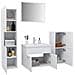 Set Mobili da Bagno Bianco in Truciolato - Foto miniatura 3