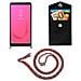 Catena Di Telefoni Cellulari Compatibile Con Samsung Galaxy J8 2018 In Colorful Parrot - Coperchio Protettivo In Silicone Con Anelli D'argento, Cinturino In Corda E Custodia Staccabile - Foto miniatura 6