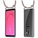 Catena Di Telefoni Cellulari Compatibile Con Samsung Galaxy J8 2018 In Colorful Parrot - Coperchio Protettivo In Silicone Con Anelli D'argento, Cinturino In Corda E Custodia Staccabile - Foto miniatura 7