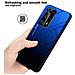 Custodia Compatibile Con Huawei P40 Pro+ In Blu - Nero - Coperchio Protettivo Bicolore In Vetro Temperato E Silicone Tpu - Foto miniatura 6