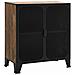 Armadietti 2 Pz Marrone Rustico 72x36x82 Cm Metallo E Mdf - Foto miniatura 2
