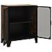 Armadietti 2 Pz Marrone Rustico 72x36x82 Cm Metallo E Mdf - Foto miniatura 5