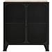 Armadietti 2 Pz Marrone Rustico 72x36x82 Cm Metallo E Mdf - Foto miniatura 7
