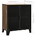 Armadietti 2 Pz Marrone Rustico 72x36x82 Cm Metallo E Mdf - Foto miniatura 8