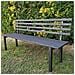 Panchina Da Esterno Con Schienale Per Giardino Zincata 100 Cm - Foto miniatura 1