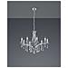 Lucerna Lampadario 8 Luci Metallo Cromato E Pendagli Trasparenti D. 69cm - Foto miniatura 1