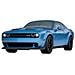 Puzzle 11283 3d Dodge Challenger Blu - Foto miniatura 2