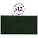 Pannelli Murali 12 Pz Verde Scuro 30x15 Cm In Velluto 0,54 M - Foto miniatura 1