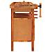 Banco Lavoro Cassetto E Morse 92x48x83 Cm Legno Massello Acacia - Foto miniatura 6