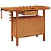 Banco Lavoro Cassetto E Morse 92x48x83 Cm Legno Massello Acacia - Foto miniatura 7
