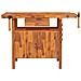 Banco Lavoro Cassetto E Morse 92x48x83 Cm Legno Massello Acacia - Foto miniatura 10