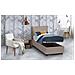 Letto Singolo Erika, Letto Contenitore Con Rivestimento In Ecopelle, 100% Made In Italy, Apertura Frontale, Adatto Per Materasso Cm 90x190, Tortora - Foto miniatura 4