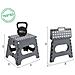 ARREGUI TB-027-G Tabouret Pliant Multiusage, Marchepied, 27 Cm De Hauteur, Gris - Bricolage