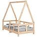 Giroletto per Bambini 70x140 cm in Legno Massello di Pino - Foto miniatura 2