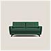 Callisto Divano letto matrimoniale in tessuto morbido impermeabile T02 188 cm (mat. 140x197) verde - Foto miniatura 3