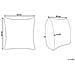 Cuscino Decorativo Bhusawal Cotone 50 X 50 Cm Nero Trama Geometrica - Foto miniatura 4