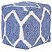 Pouf Rojhan Cotone Blu - Foto miniatura 2