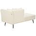 Chaise Longue Versione Destra Riom Bouclé Bianco Sporco - Foto miniatura 2